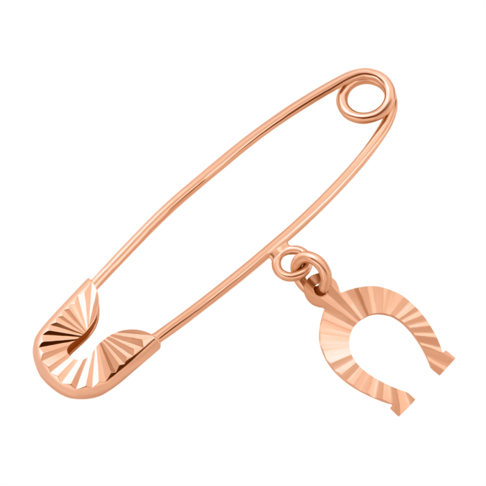 Золотая брошь-булавка.Артикул UG58112010201