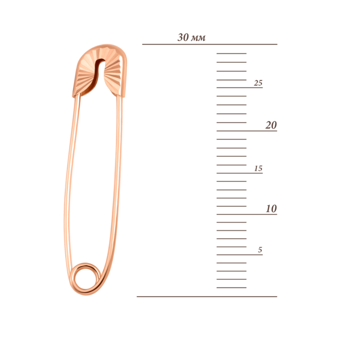 Золотая брошь-булавка.Артикул UG58112010101