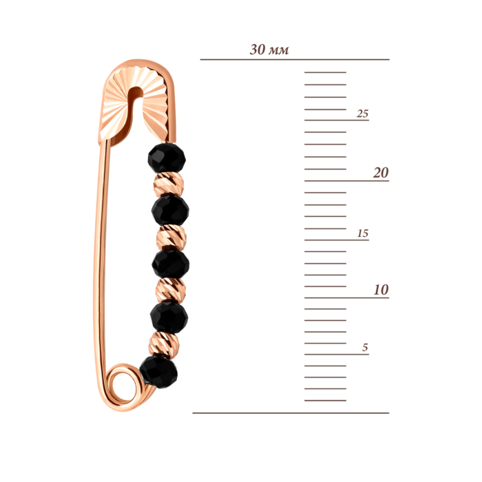 Золотая брошь-булавка.Артикул UG58112010301