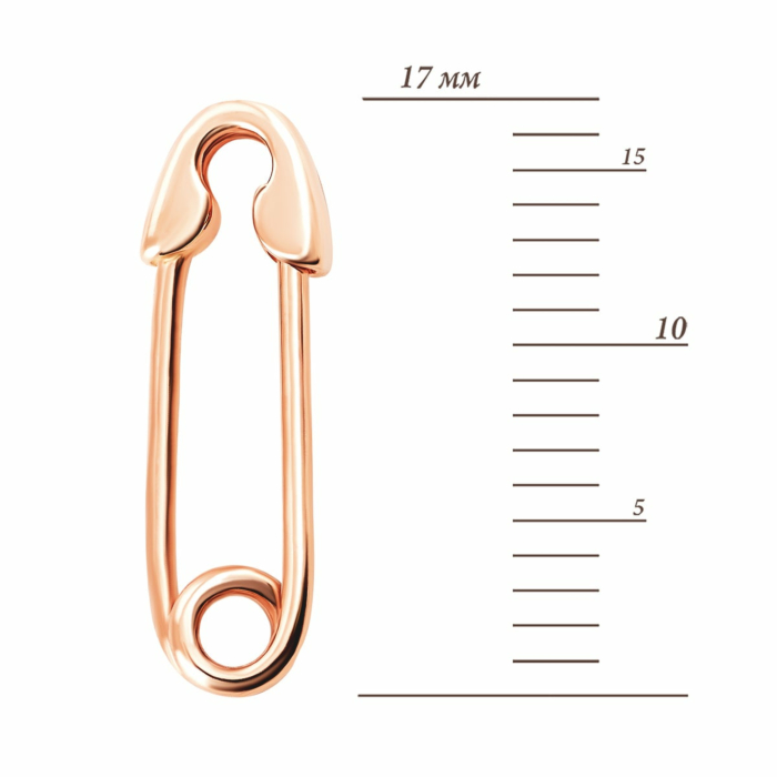 Золота брошка-булавка. Артикул UG5БШ081и