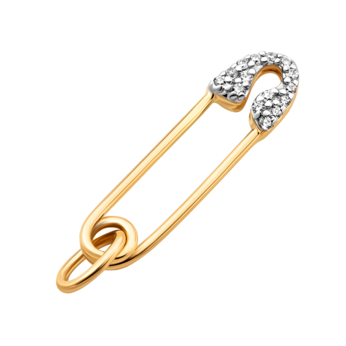 Золота підвіска Булавка з фіанітами.Артикул UG5310388110301