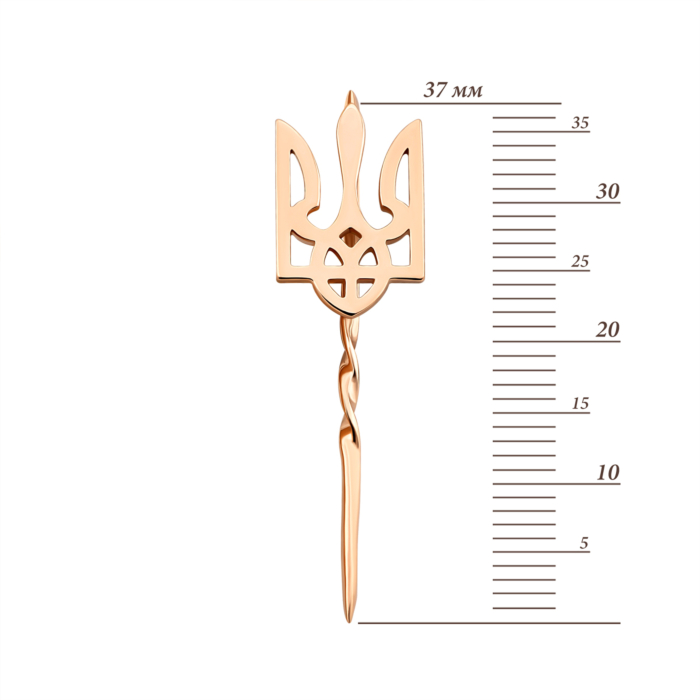Золота брошка-шпилька Герб.Артикул UG5360006