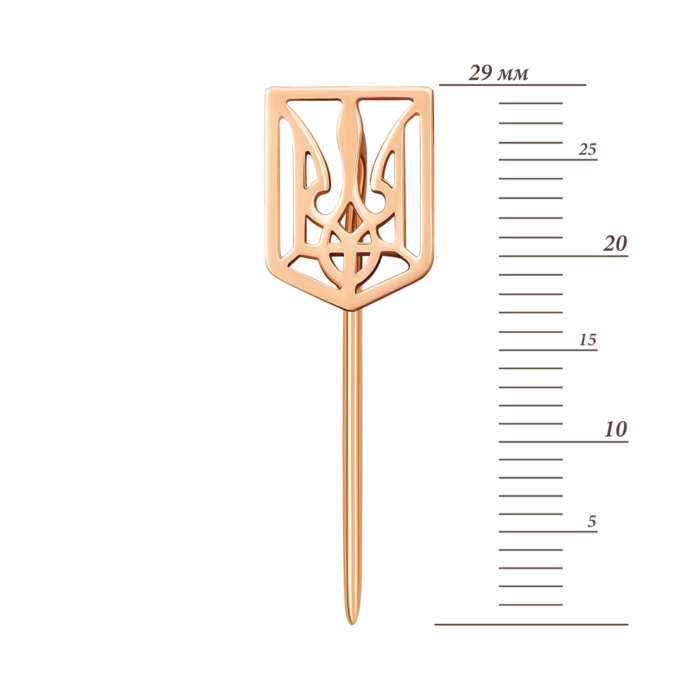 Золота брошка-шпилька Герб.Артикул UG5БШ012и