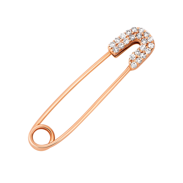 Золота булавка з фіанітами.Артикул UG5610667010101