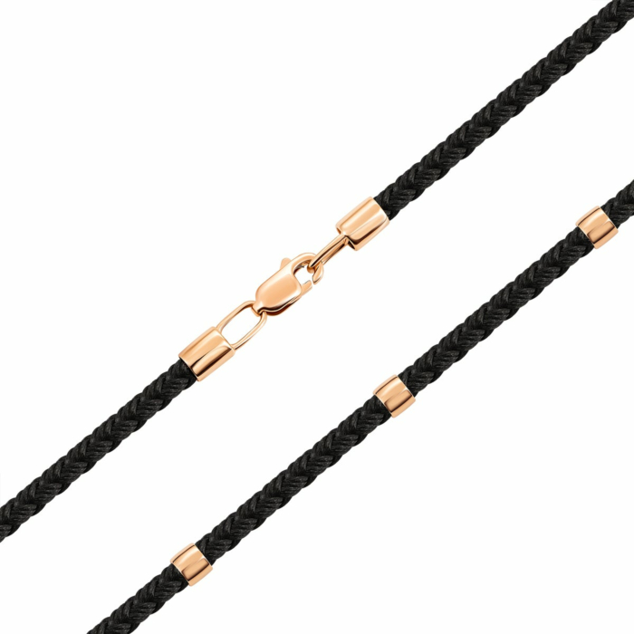 Ювелірний шнурок із золотим замком.Артикул UG5ПК101.2и