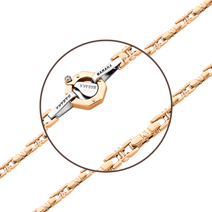 Золотий ланцюжок з фіанітом.Артикул UG5Ц0014