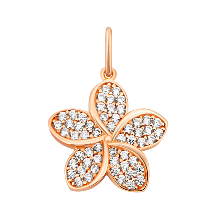 Золота підвіска з фіанітами.Артикул UG53101027901