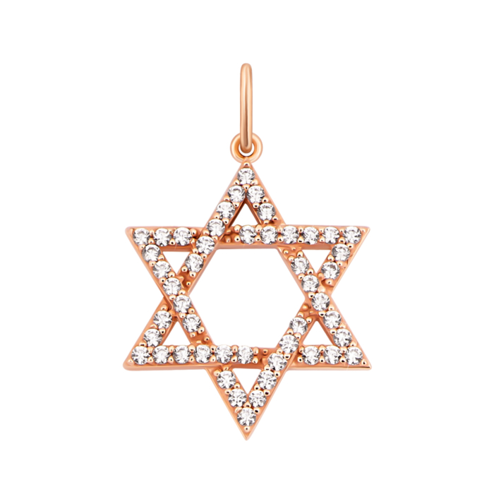 Золота підвіска Зірка Давида.Артикул UG53101028301