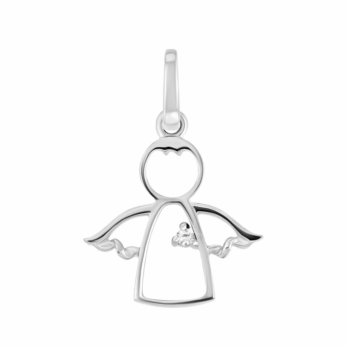 Золота підвіска Янгол з діамантом.Артикул UG5ПМ0024/1