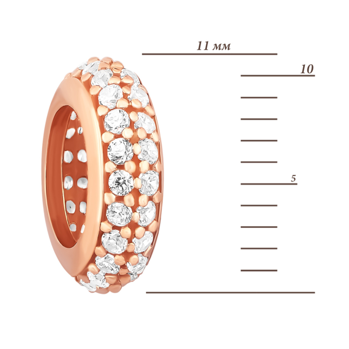 Золота підвіска з фіанітами.Артикул UG53101023101