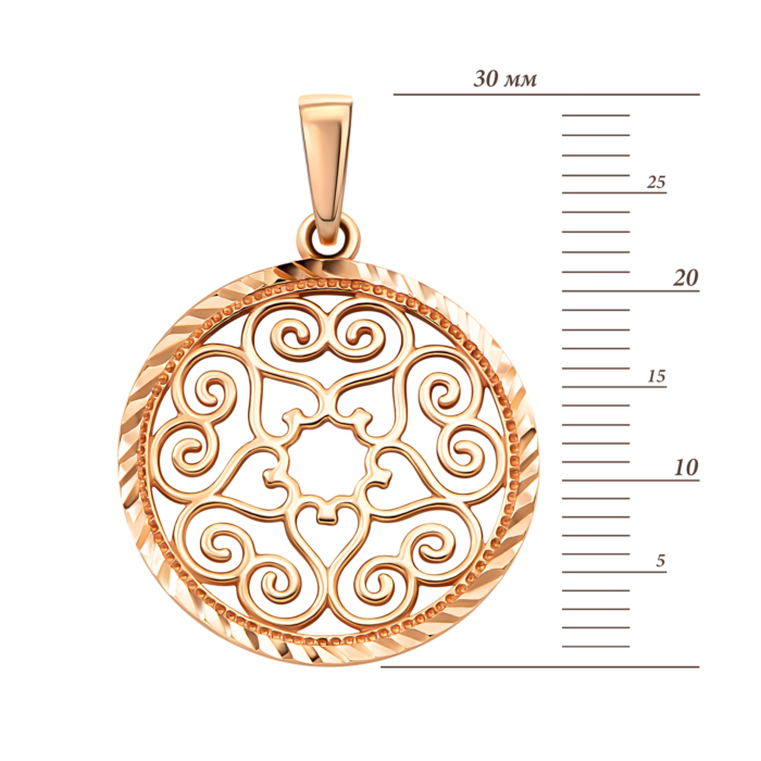 Золота підвіска. Артикул 31206