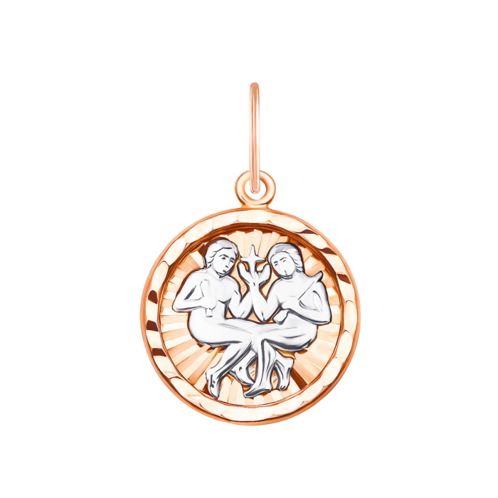 Золота підвіска Близнюки (30508/бл)