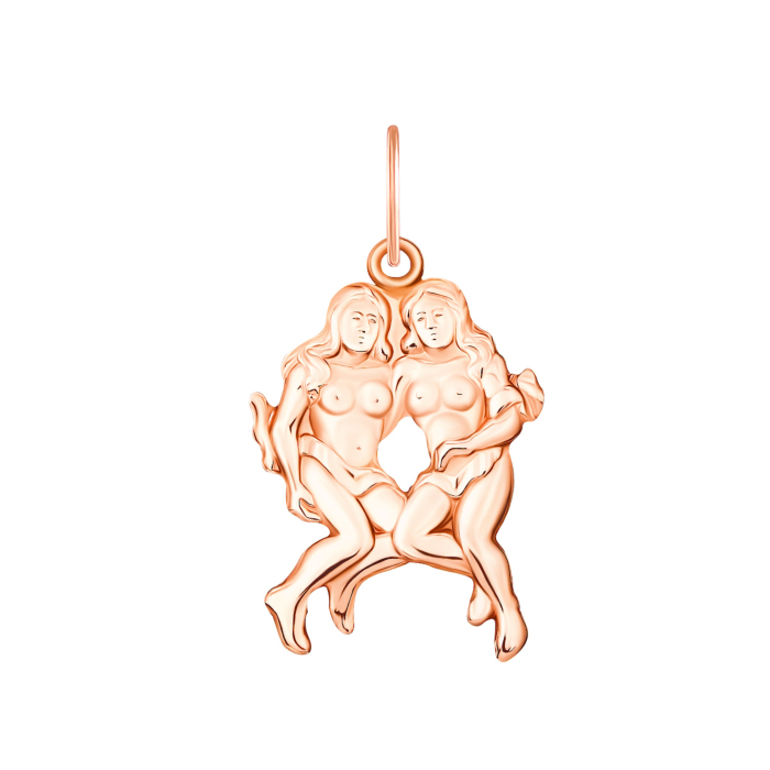 Золотая подвеска Близнецы (30509/бл)