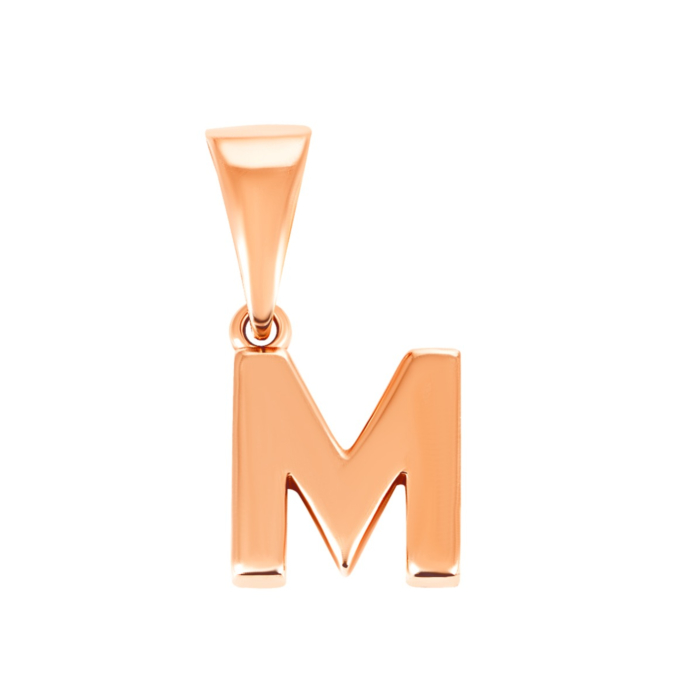 Золота підвіска Літера М. Артикул UG5ПБ292и