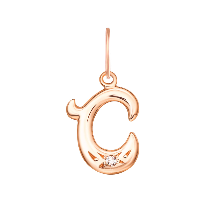 Золота підвіска Літера С (3267/с)