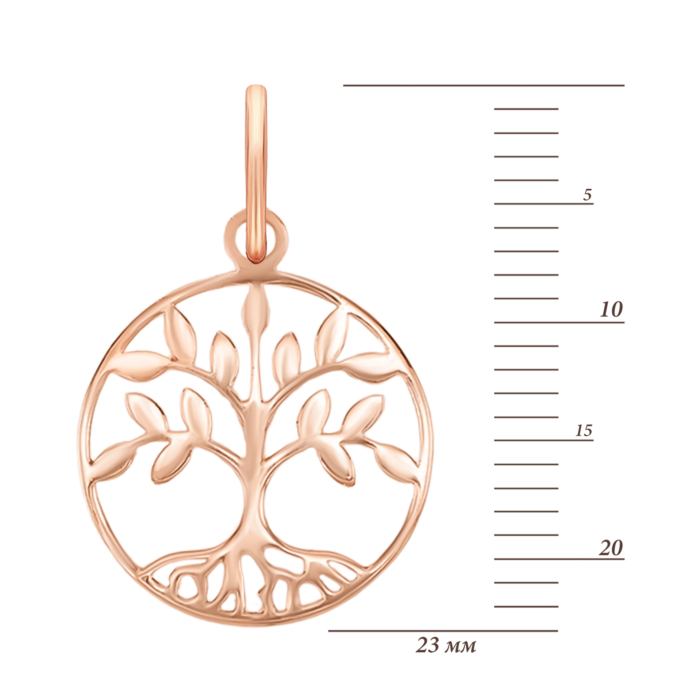 Золотая подвеска Дерево. Артикул UG530/0446/00/01/01