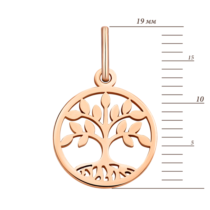 Золота підвіска Дерево.Артикул UG5300703410101