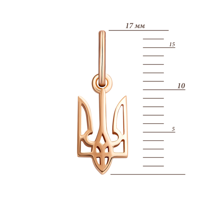 Золотая подвеска Герб Украины.Артикул UG5300952610101