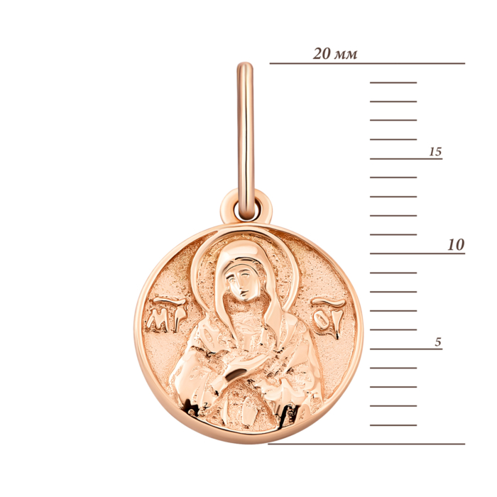 Золотая подвеска-иконка Божией Матери.Артикул UG5300925410101
