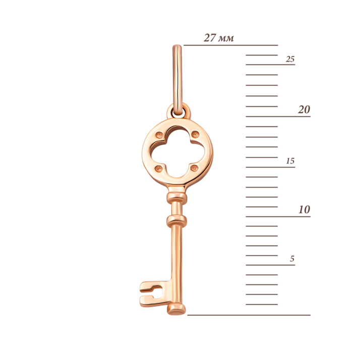 Золота підвіска Ключик.Артикул UG5300617010101