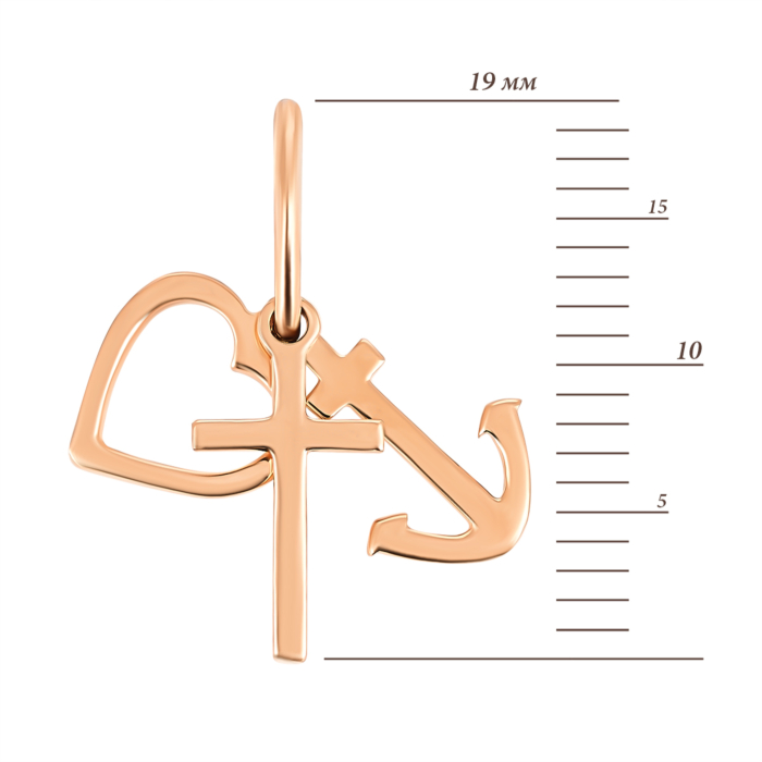 Золота підвіска Мікс. Артикул UG5П0209