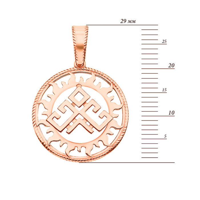 Золота підвіска-оберіг Рожаниця (35015/01/0)