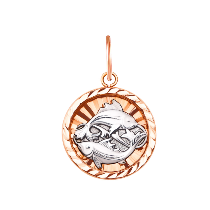 Золота підвіска Риби (30508/рб)