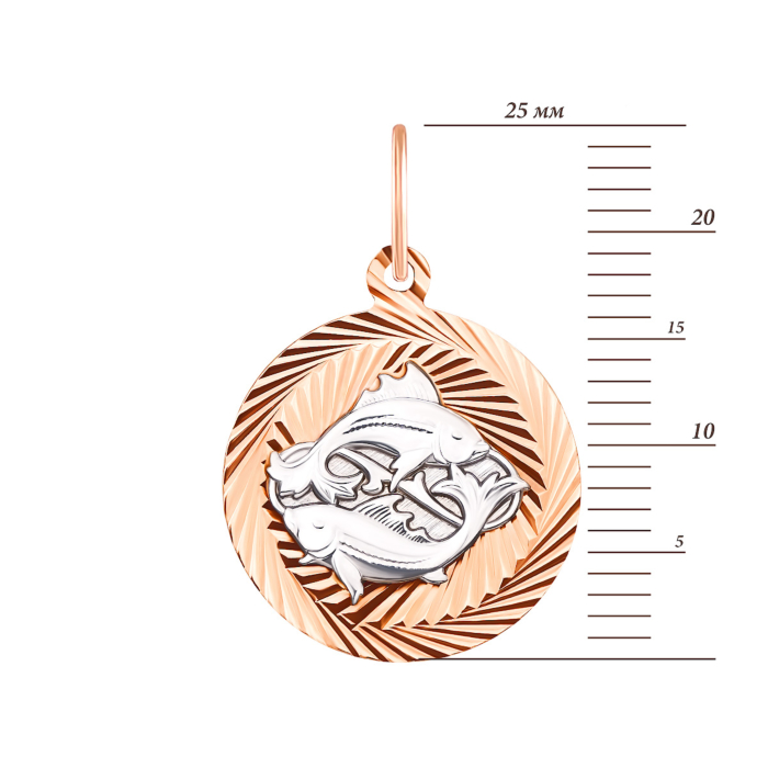 Золота підвіска Риби (30511-12/01/3 (30511/рб)