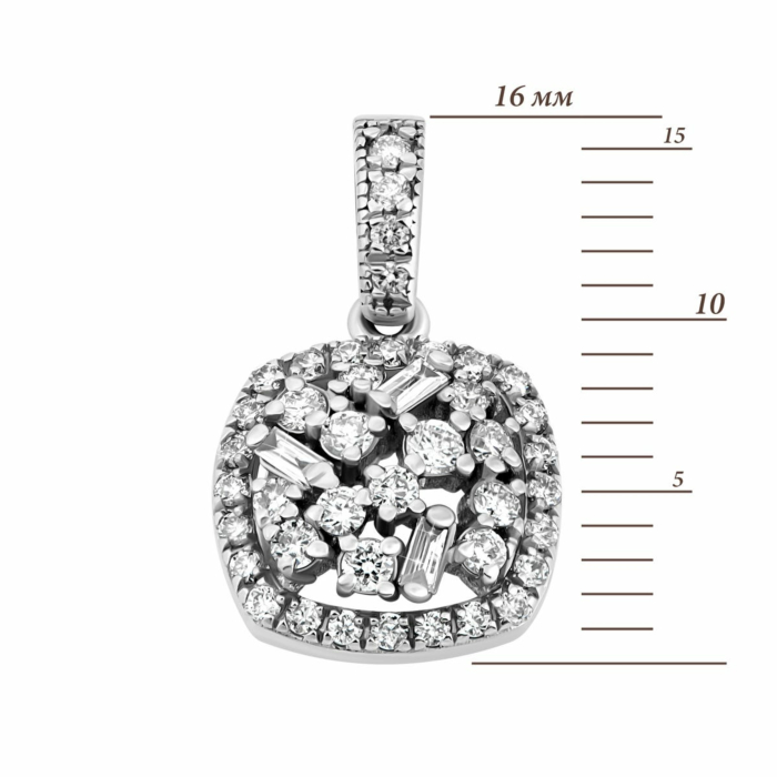 Золотая подвеска с бриллиантами. Артикул UG53101512402 бр