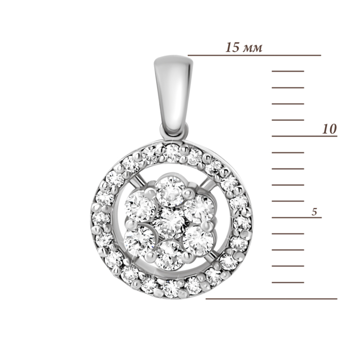 Золота підвіска з діамантами.Артикул UG53111511802