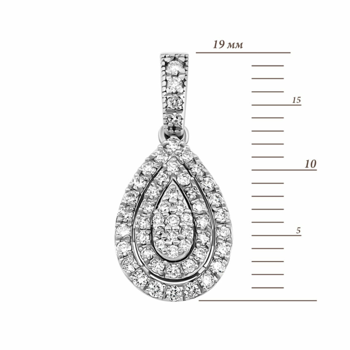 Золота підвіска з діамантами. Артикул UG53111512902 бр