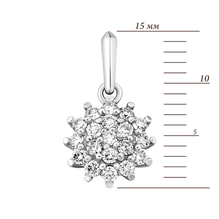 Золота підвіска з діамантами.Артикул UG53191504202