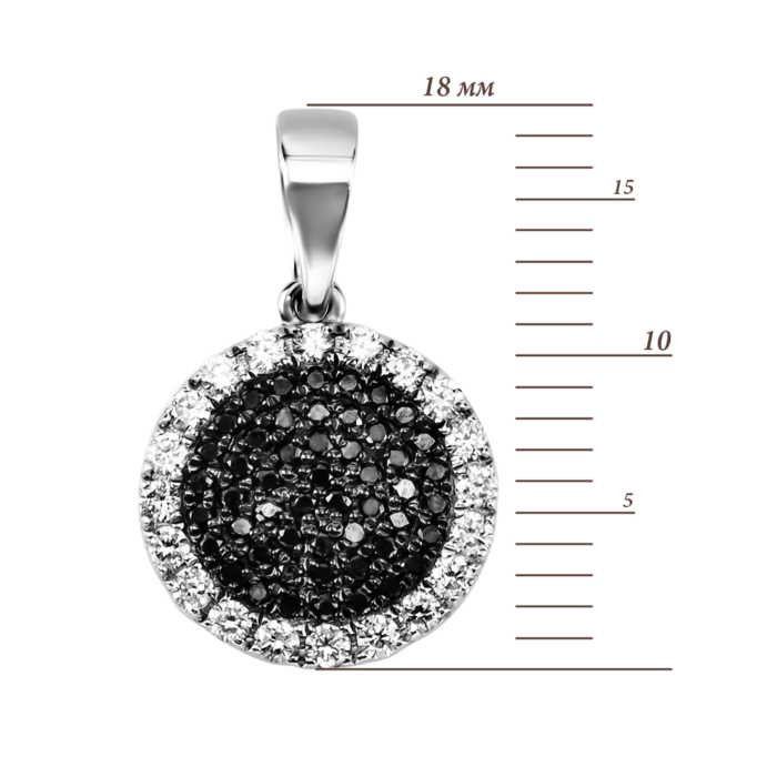 Золотая подвеска с бриллиантами. Артикул UG53191667202 ч