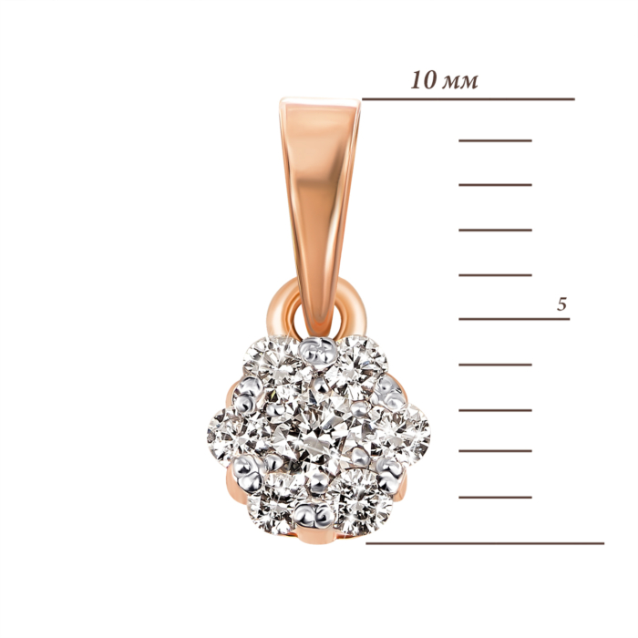 Золота підвіска з діамантами. Артикул UG552960/2.25