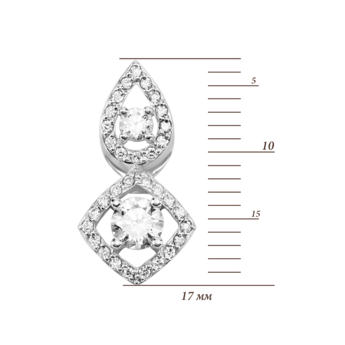 Золота підвіска з діамантами. Артикул UG592017