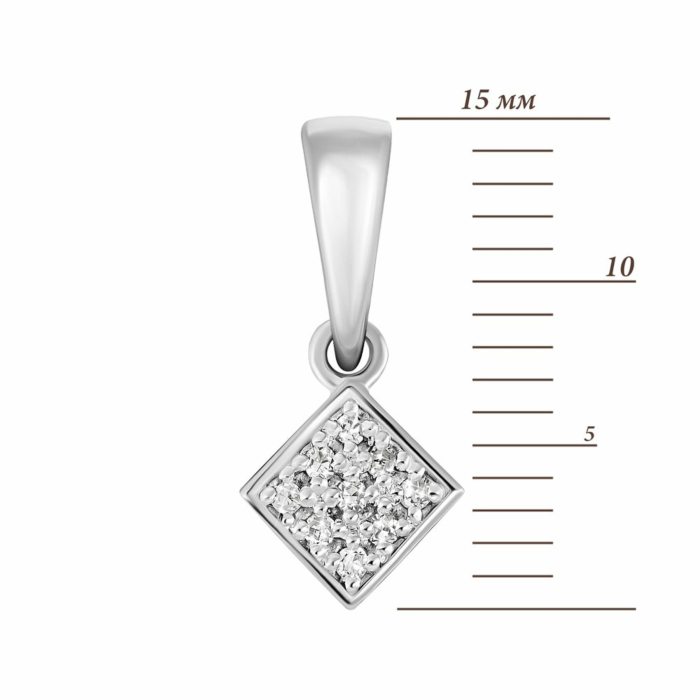 Золота підвіска з діамантами. Артикул UG5ПМ0006/1