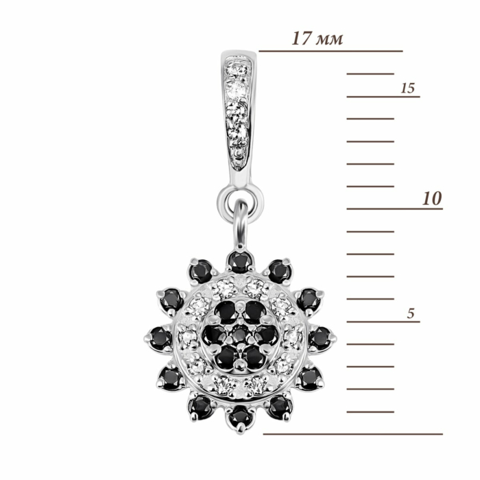 Золота підвіска з діамантами. Артикул UG5ЗК4001/1