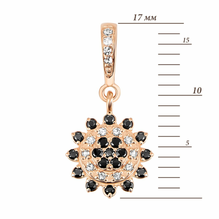 Золота підвіска з діамантами. Артикул UG5ЗК4001