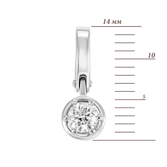 Золота підвіска з діамантом. Артикул UG5Пz7457/1