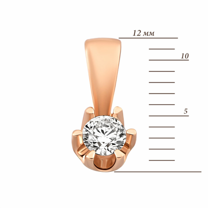 Золота підвіска з діамантом.Артикул UG53102576201