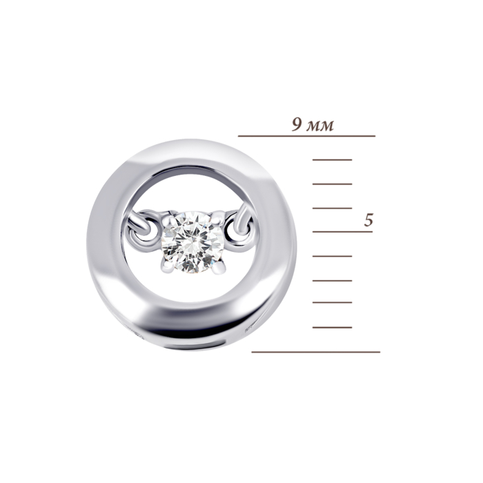 Золота підвіска з діамантом. Артикул UG533450/1