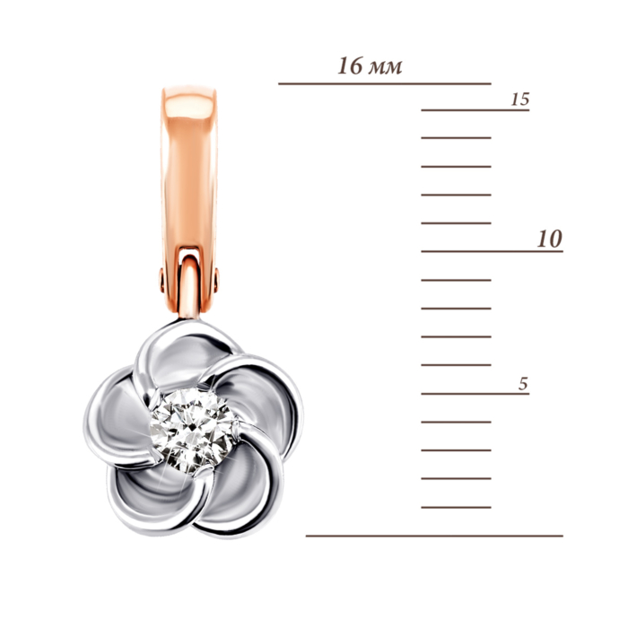 Золота підвіска з діамантом. Артикул UG5Пz7522