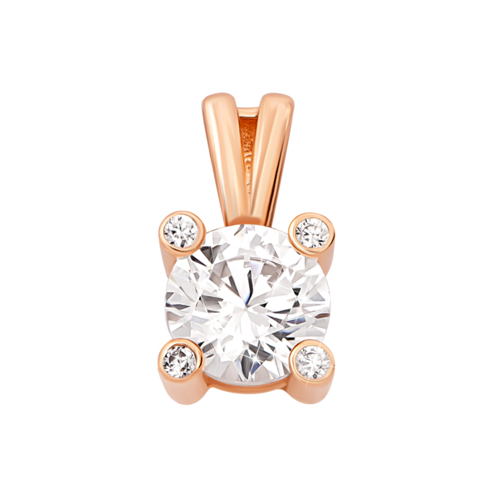 Золотая подвеска с фианитами.Артикул UG53101014201