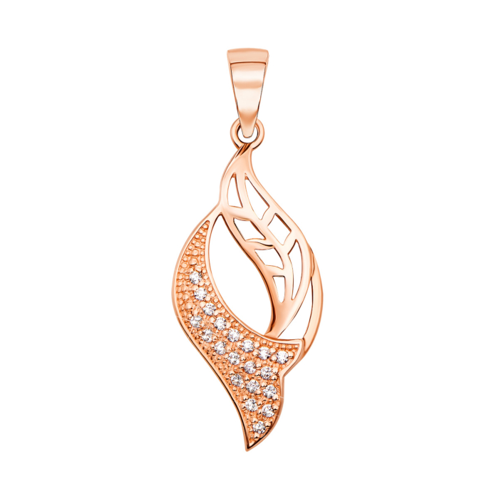 Золота підвіска з фіанітами (31155/01/0/1 (31155)