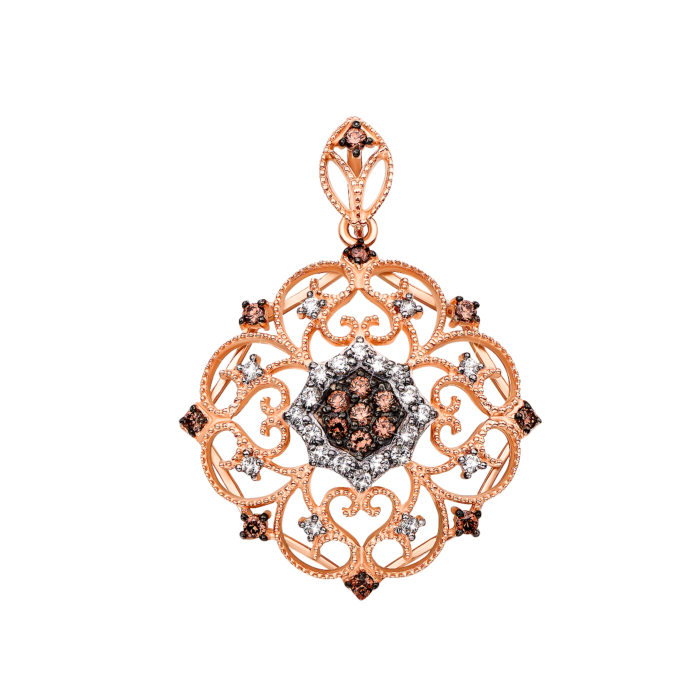 Золота підвіска з фіанітами (31638/01/1/455)