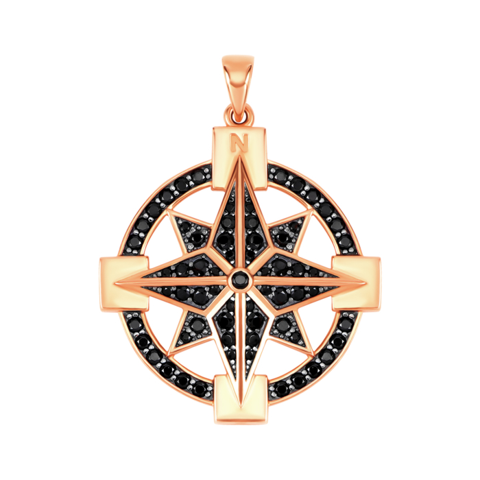 Золота підвіска з фіанітами. Артикул UG531865-1/01/1/3687