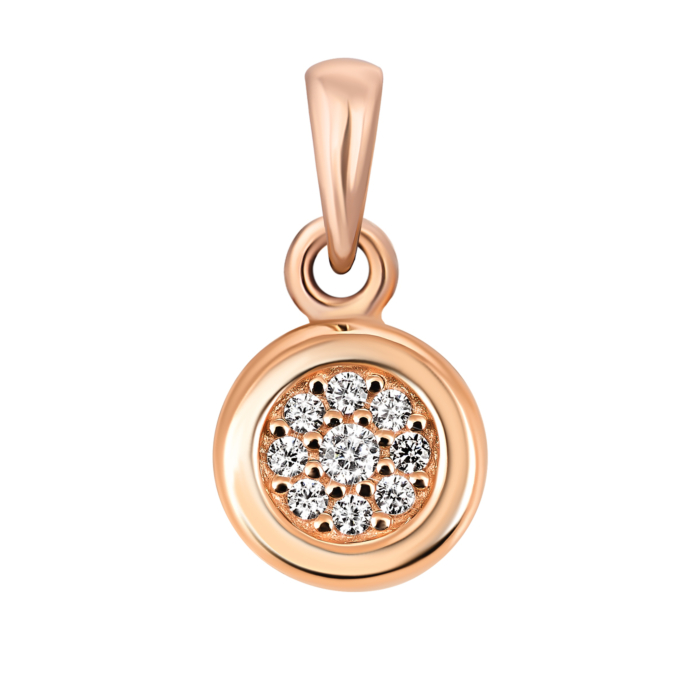 Золота підвіска з фіанітами. Артикул UG5334001