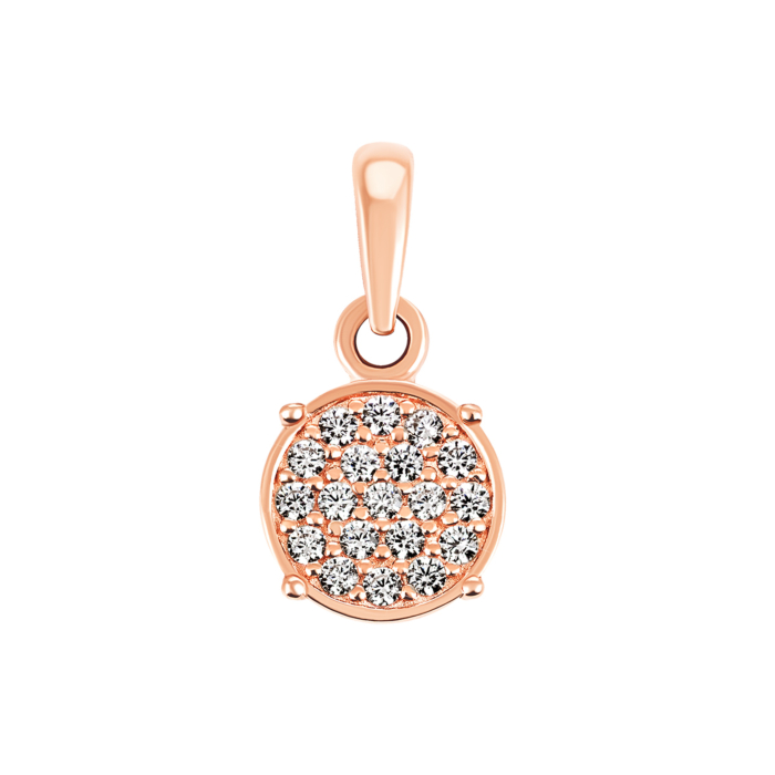 Золота підвіска з фіанітами. Артикул UG5334002