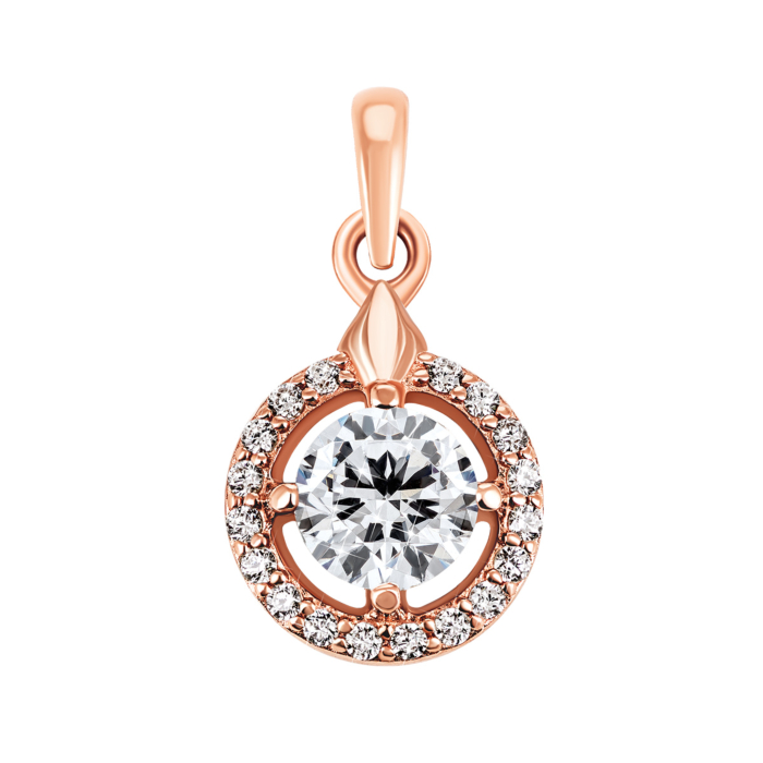 Золота підвіска з фіанітами. Артикул UG5334003