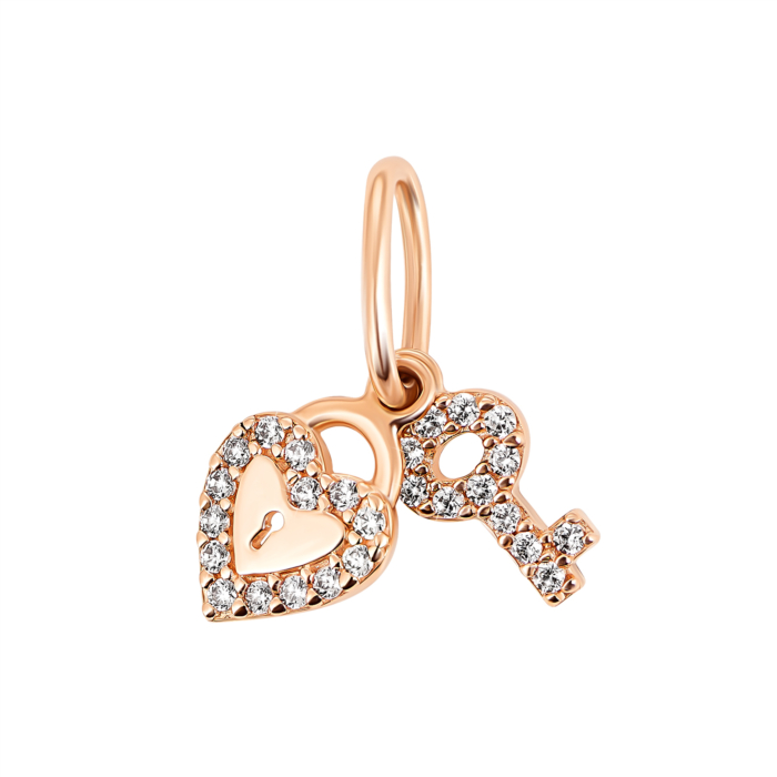 Золота підвіска з фіанітами. Артикул UG5ПВ646и